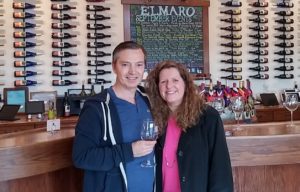 Scott and Laurie at winery