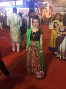 ashlyn_india Ashlyn, in traditional dress, during a festival in Surat, India