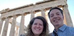 parthenon Laurie and Scott at the Parthenon, on the Acropolis of Athens.