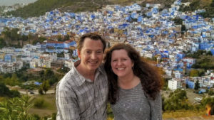 chefchaouen Scott and Laurie in Chefchaouen, Morocco