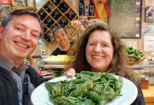madrid-tapas2 Scott and Laurie enjoying tapas in Madrid, Spain