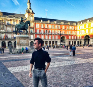 cameron-madrid-3 Cameron at Plaza Mayor in Madrid.