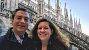 20220222_163907 Scott and Laurie at the Milan Cathedral.