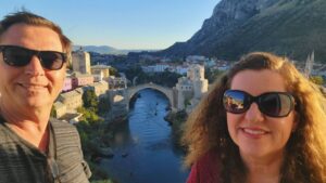 20221020_165501 Overlooking the Old Bridge from atop the Koski-Mehmed Pasha Mosque in Mostar, Bosnia
