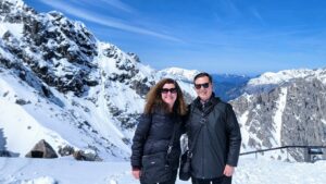 Hafelekarspitze mountain, overlooking Innsbruck, Austria.