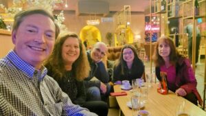 20241104_181232~2 Meeting with friends from Wisconsin, at a cafe in Kaçanik, Kosovo