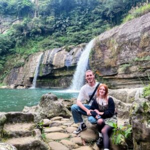 433469697_25317700607821284_1257731173539472282_n Macy and Ryan, at the Lingjiao Watefall in Taiwan.