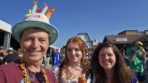 Celebrating Scott's 61st birthday at La Crosse Oktoberfest
