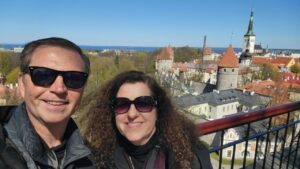 Overlooking the Old Town in Tallinn, Estonia